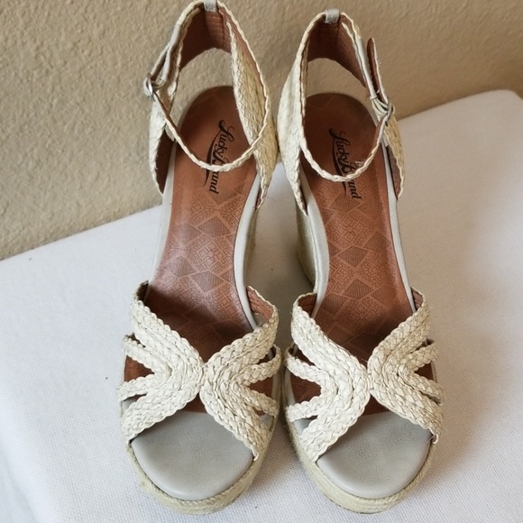 Lucky Brand Shoes - Lucky Brand Espadrille Ivory Wedge